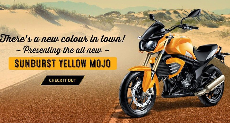 Mahindra Mojo अब नए Sunburst Yellow कलर में भी ...