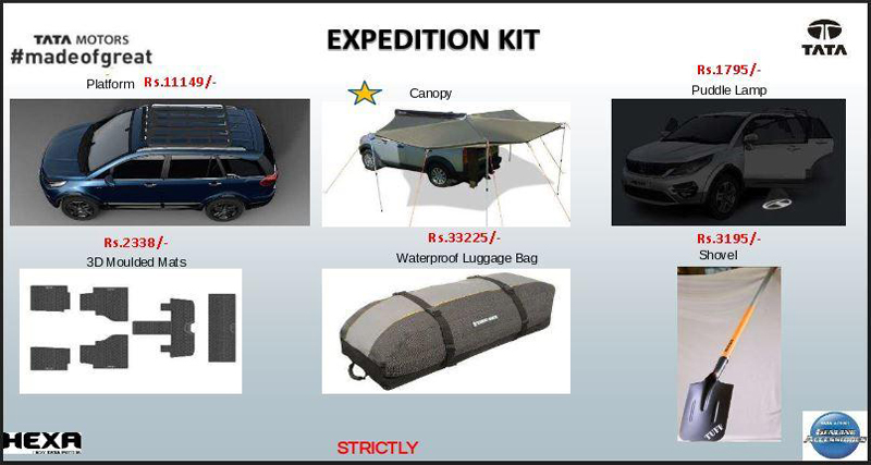 इन एसेसरीज़ से लैस होगी Tata Hexa, देखें प्राइस टैग