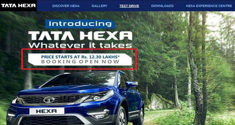 Tata Hexa की कीमतें हुईं लीक, जानें कीमत …