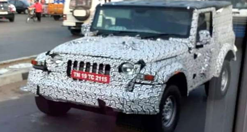 2020 महिंद्रा थार टेस्टिंग के स्पॉट, जानें कैसा होगा नई SUV का अवतार