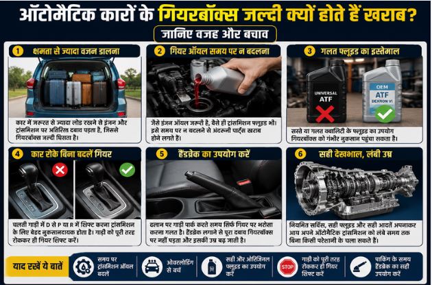 ऑटोमैटिक कारों के गियरबॉक्स जल्दी क्यों होते हैं खराब? जानिए वजह और बचाव