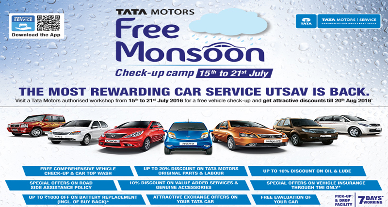 Tata Motors का फ्री माॅनसून चैकअप कैंप 15 से