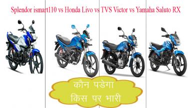 Splendor ismart110 vs Livo vs Victor vs Saluto: कौन पडेगा भारी