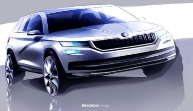 Skoda ने जारी किए Kodiaq SUV के स्केच<br>