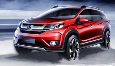 <b>Honda BR-V</b> का ऑफिशियल स्कैच जारी