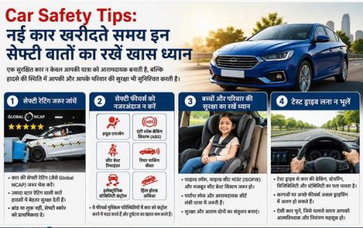Car Safety Tips: खरीद रहे हैं नई नई कार, तो इन सेफ्टी टिप्स का रखें ध्यान