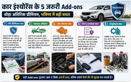 Car Insurance Add-ons: ये 5 एड-ऑन बचा सकते हैं हजारों रुपये, क्लेम के समय नहीं होगी जेब ढीली