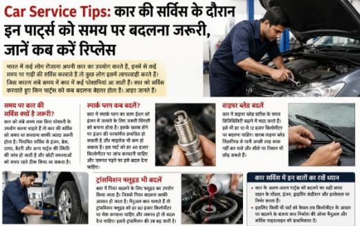 Car Service Tips: कार की सर्विस के दौरान इन पार्ट्स को समय पर बदलना जरूरी, जानें कब करें रिप्लेस Car Service Tips: कार की सर्विस के दौरान इन पार्ट्स को समय पर बदलना जरूरी, जानें कब करें रिप्लेस